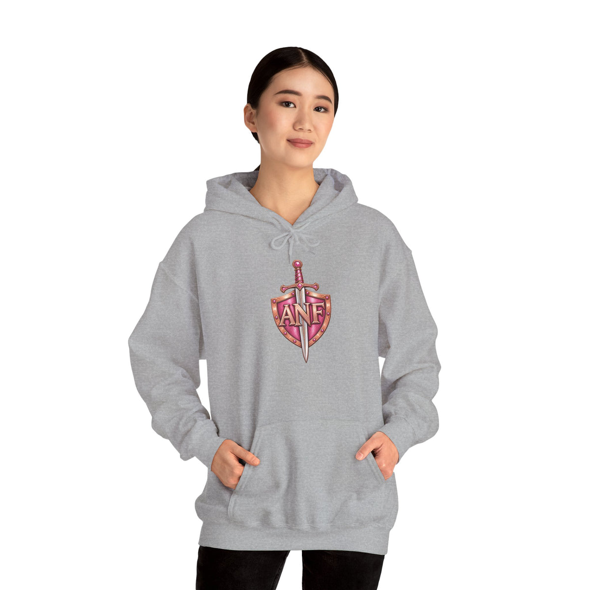 Shield and Sword Graphic Midweight Unisex Hoodie
