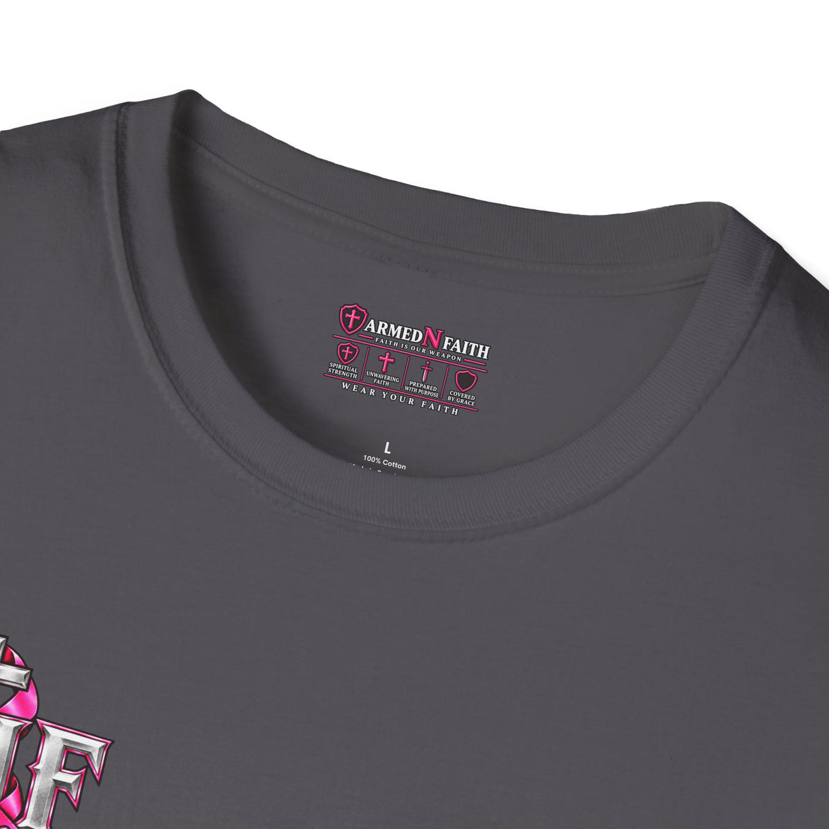 Pink Ribbon Faith T-Shirt | Breast Cancer Awareness