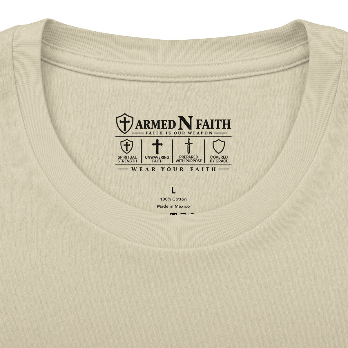 Armed N Faith Thin Blue Line-Crew Tee