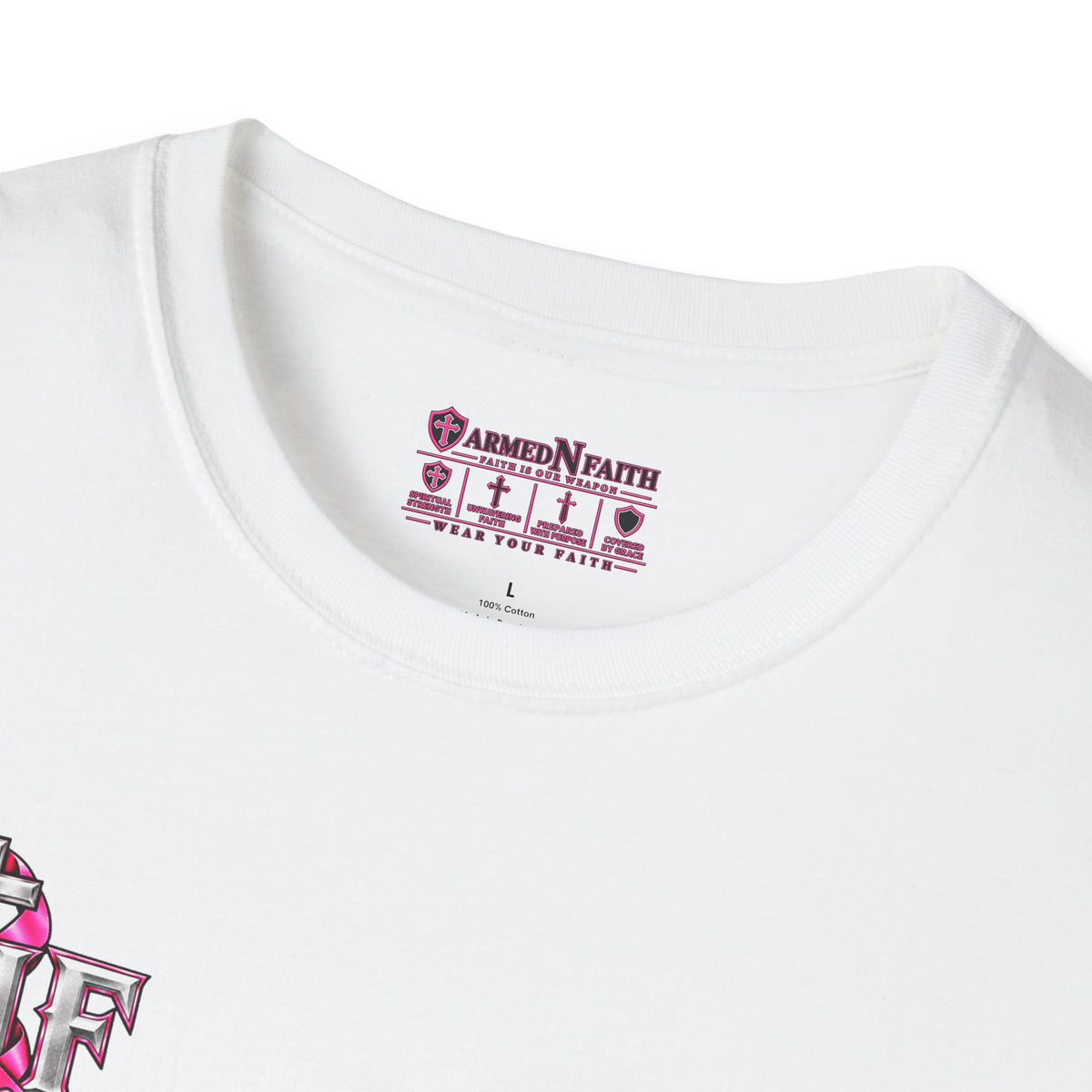 Pink Ribbon Faith T-Shirt | Breast Cancer Awareness