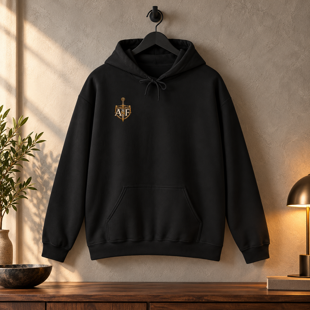 Kneeling Soldier Armed In Faith Hoodie – Patriotic Christian Sweatshirt