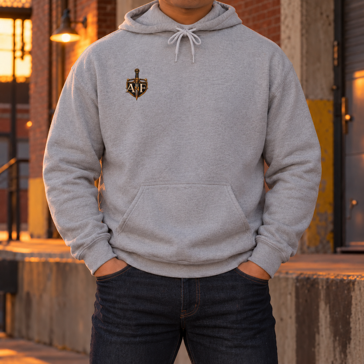 Kneeling Soldier Armed In Faith Hoodie – Patriotic Christian Sweatshirt
