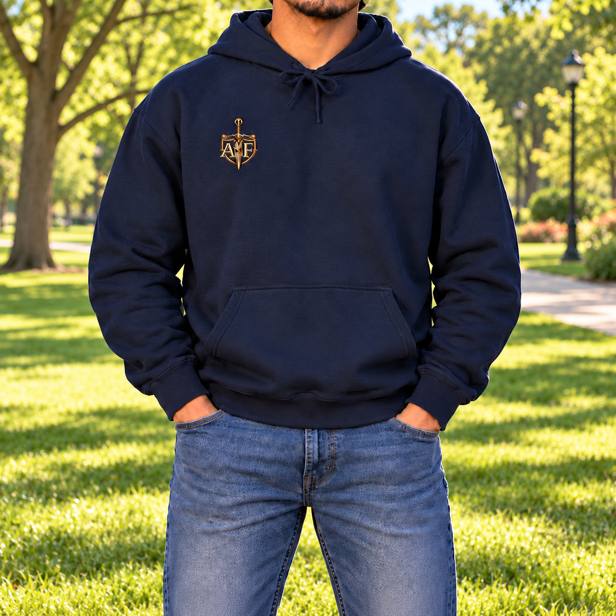 Kneeling Soldier Armed In Faith Hoodie – Patriotic Christian Sweatshirt