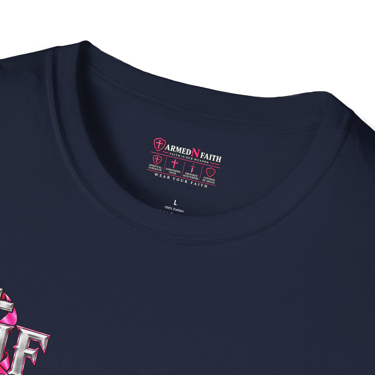 Pink Ribbon Faith T-Shirt | Breast Cancer Awareness