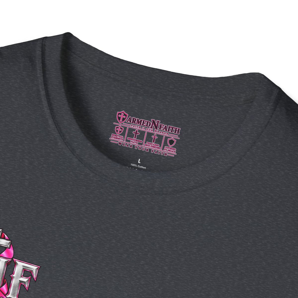 Pink Ribbon Faith T-Shirt | Breast Cancer Awareness