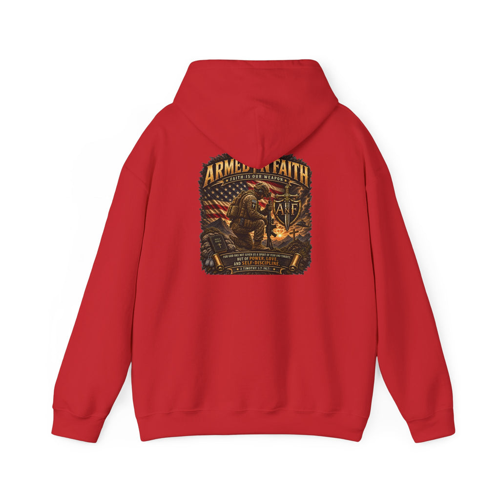 Armed With Faith Hoodie —  Military Pullover