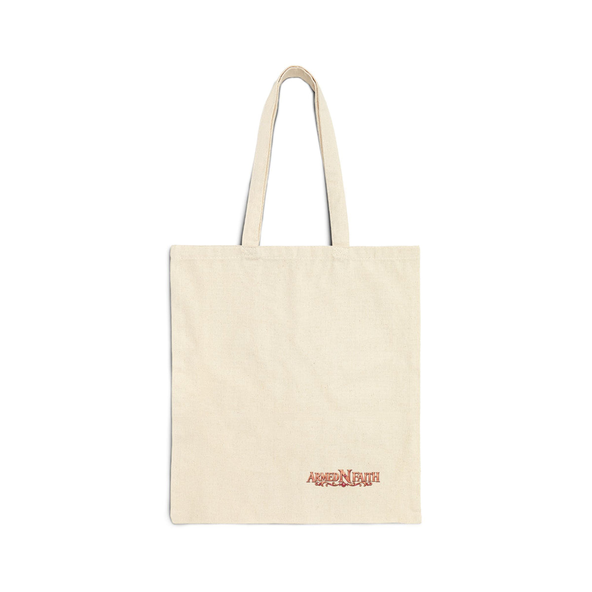 Armed N Faith Monogram Tote Bag — ANF Vintage Crest Canvas Tote