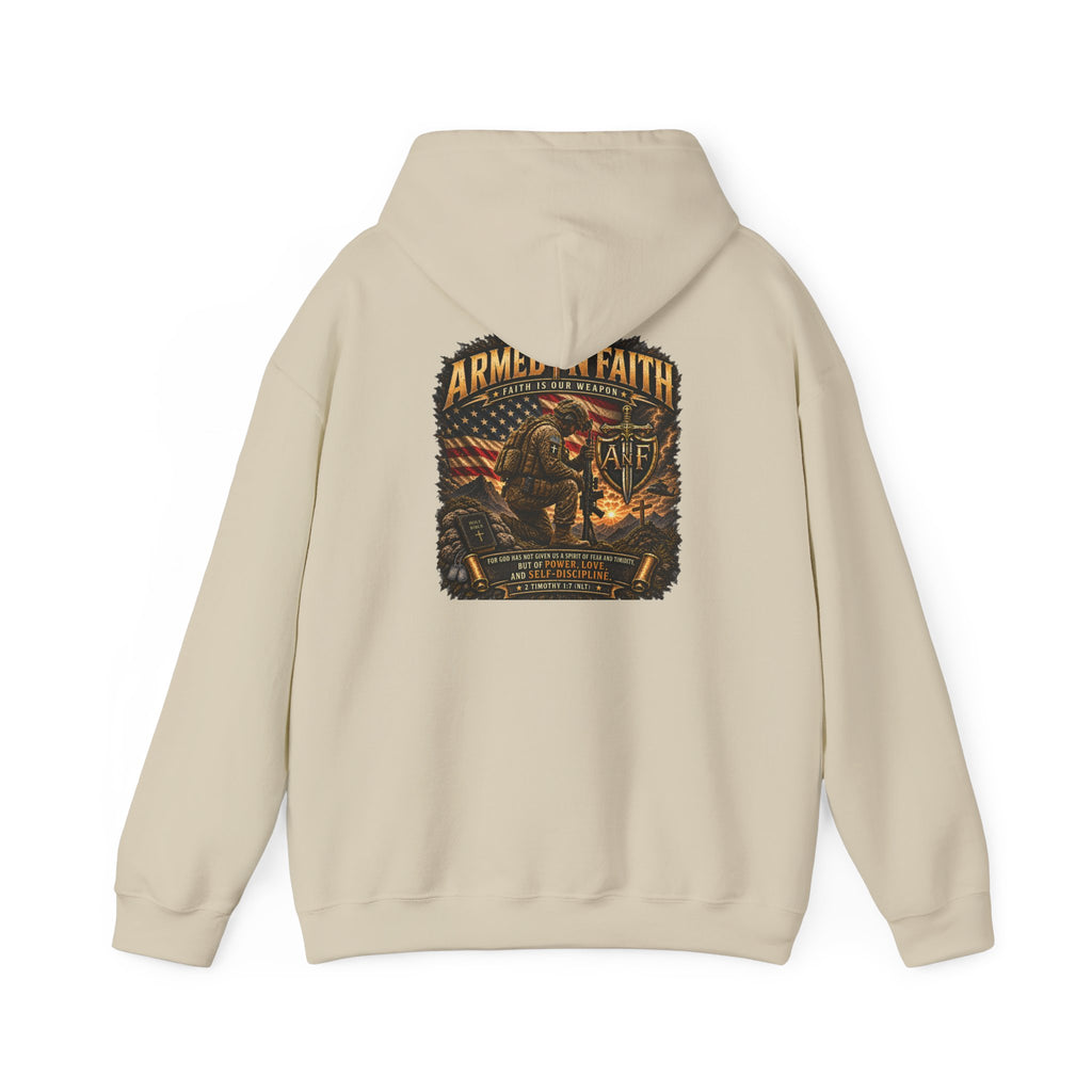 Armed With Faith Hoodie —  Military Pullover