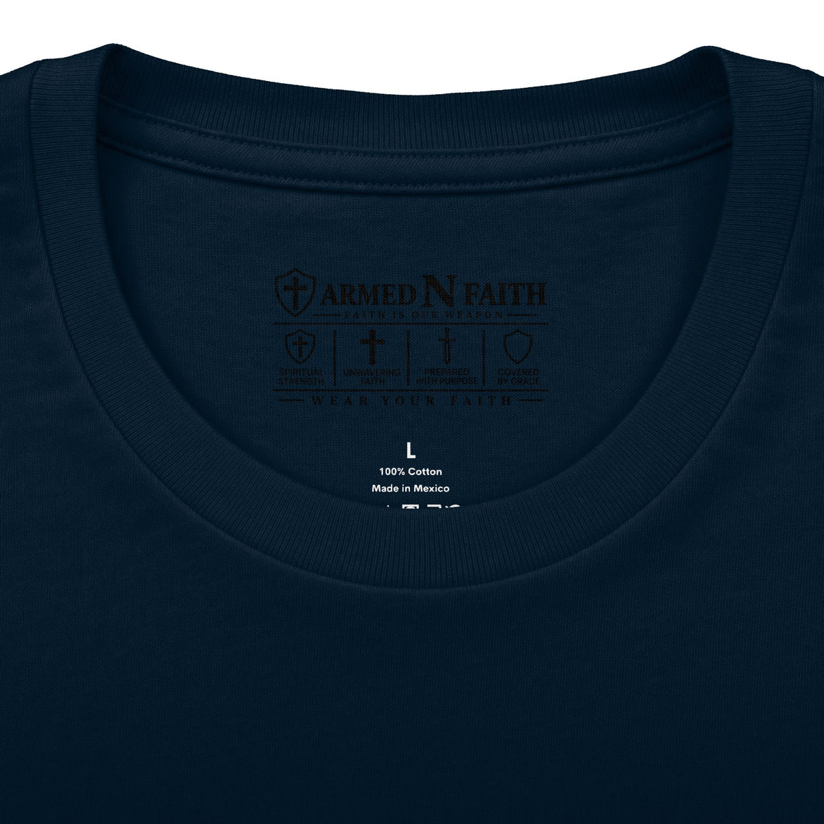 Armed N Faith Thin Blue Line-Crew Tee