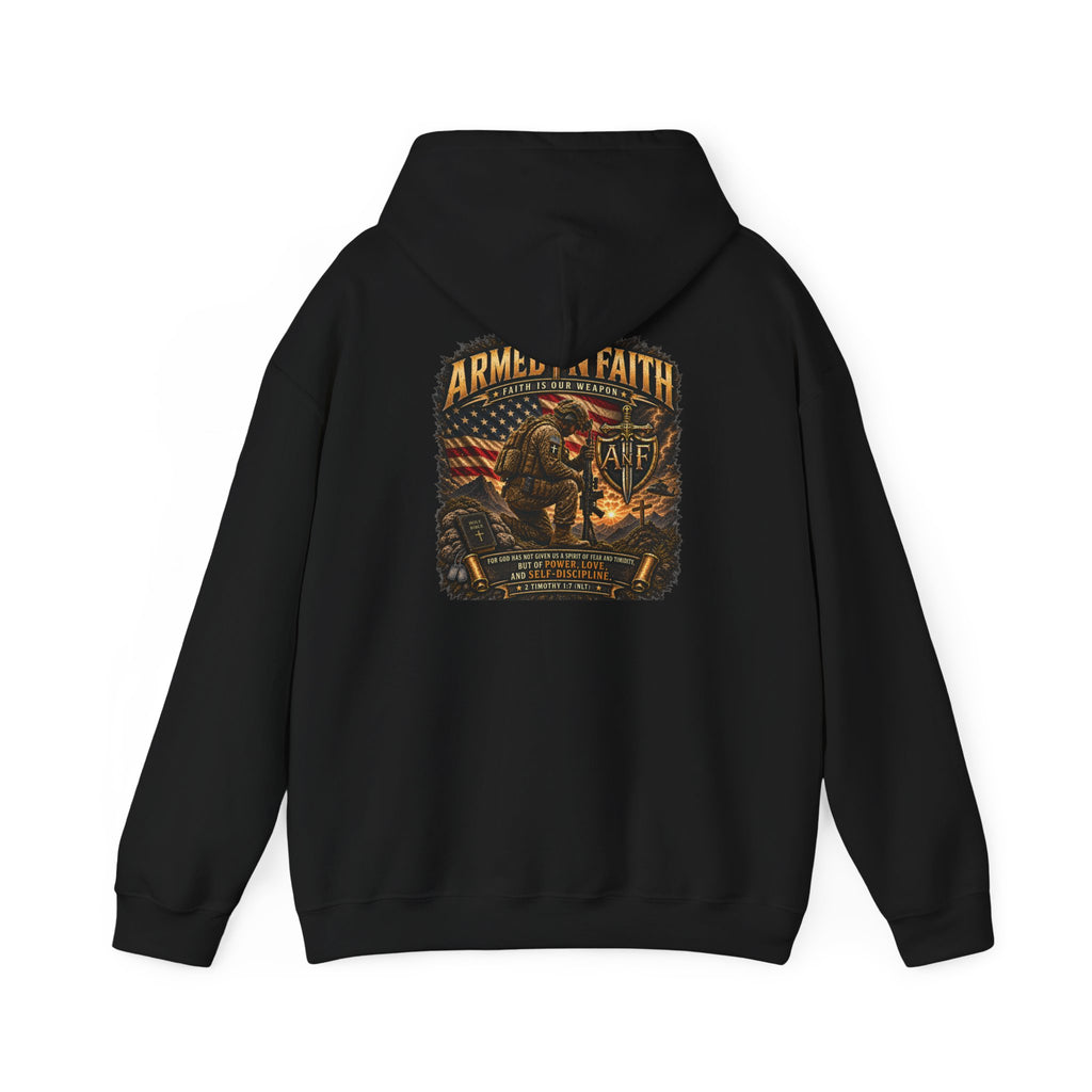 Armed With Faith Hoodie —  Military Pullover