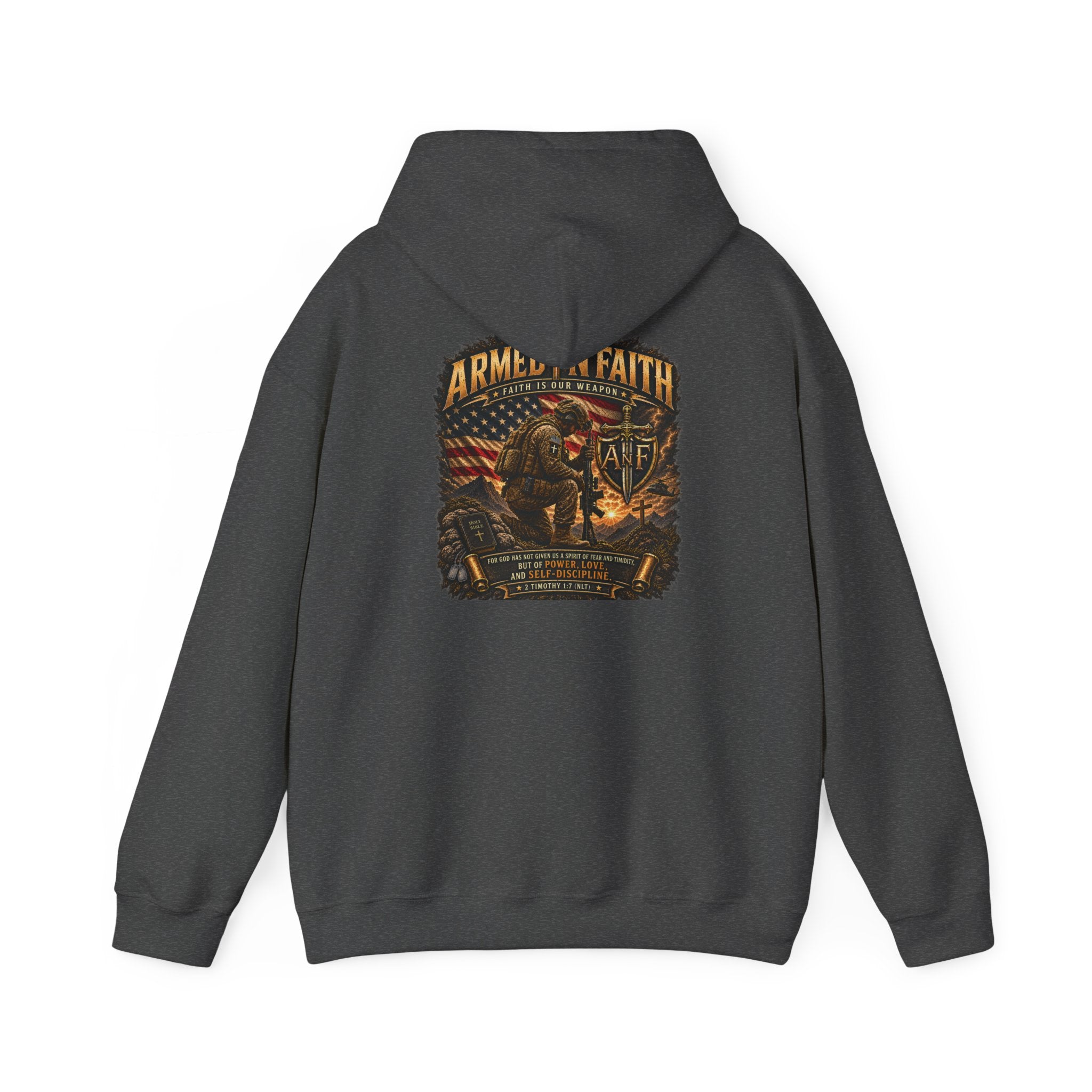 Armed With Faith Hoodie —  Military Pullover