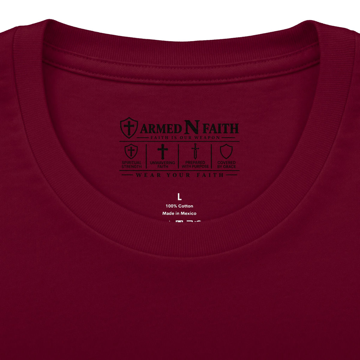 Armed N Faith Thin Blue Line-Crew Tee