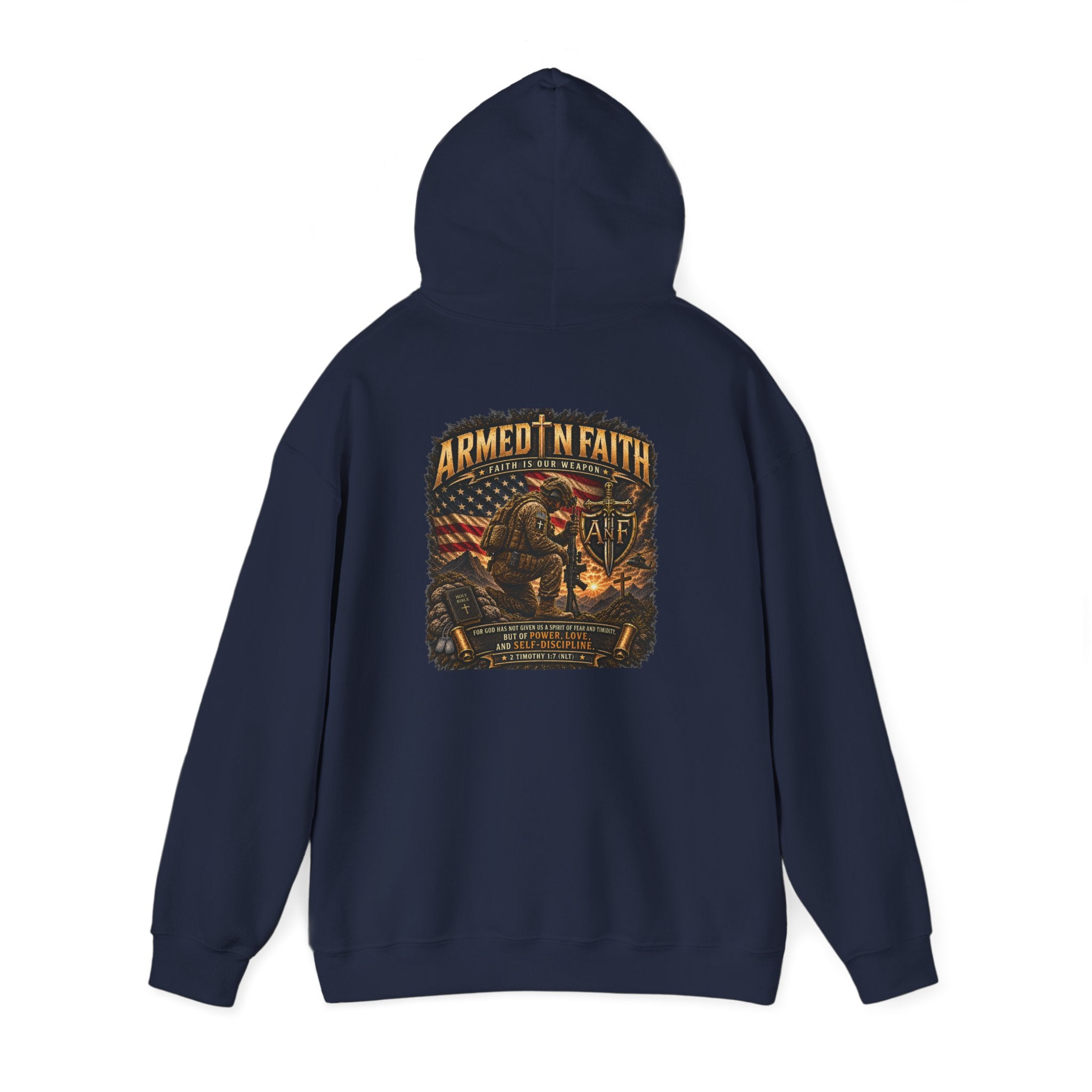 Armed With Faith Hoodie —  Military Pullover