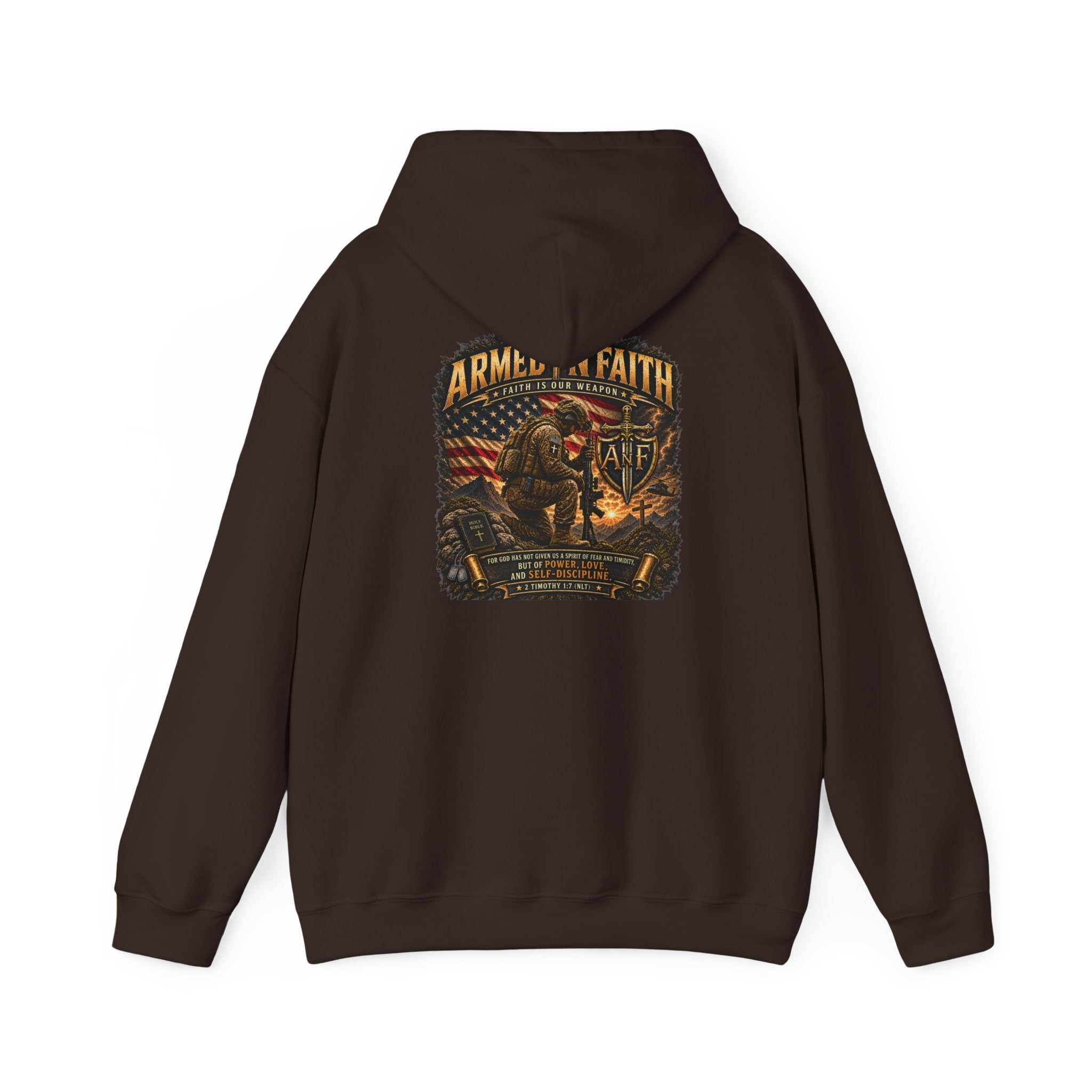 Armed With Faith Hoodie —  Military Pullover
