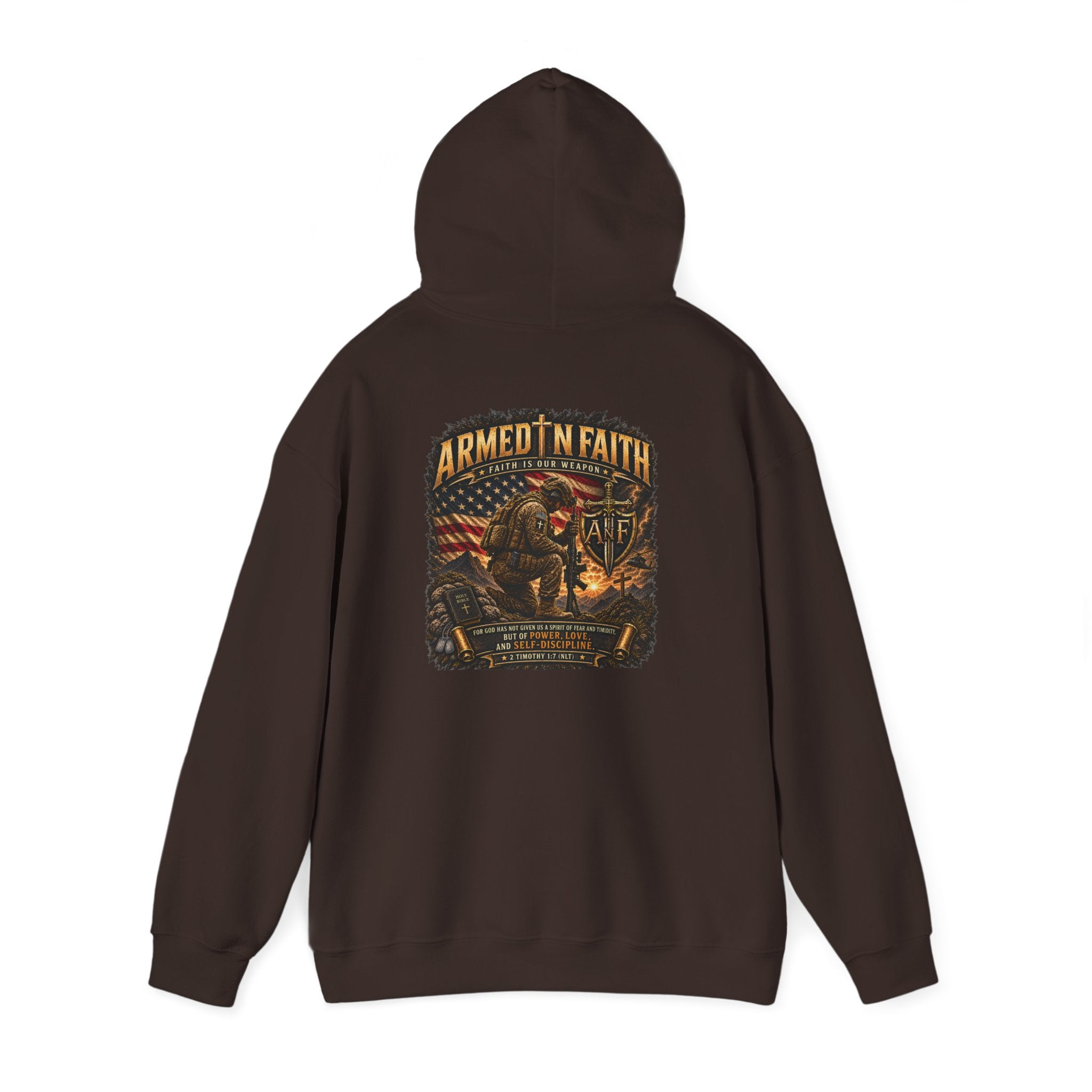 Armed With Faith Hoodie —  Military Pullover