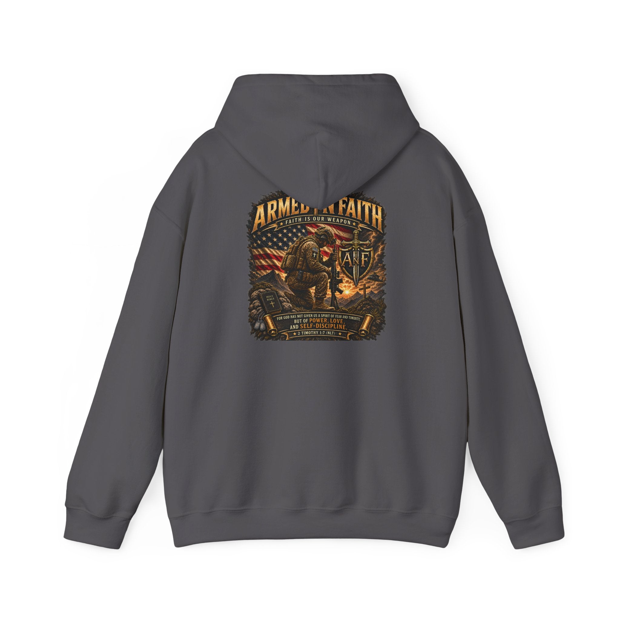 Armed With Faith Hoodie —  Military Pullover