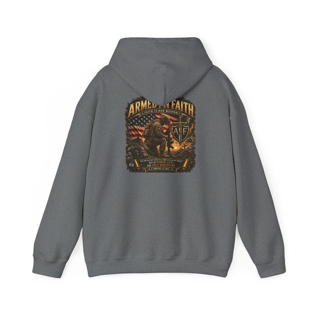 Armed With Faith Hoodie —  Military Pullover
