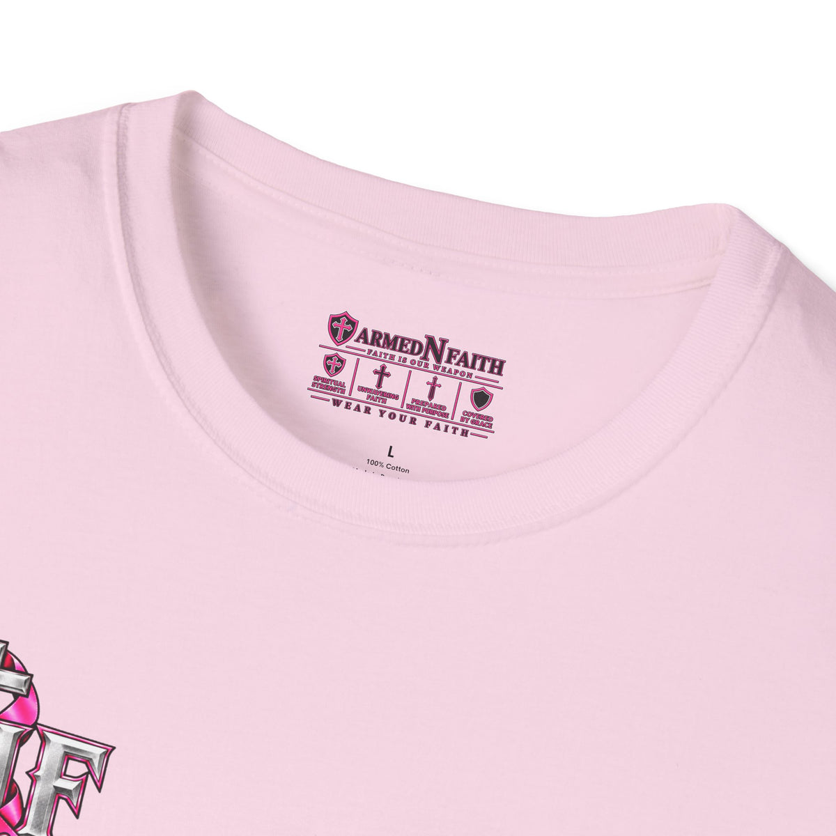 Pink Ribbon Faith T-Shirt | Breast Cancer Awareness