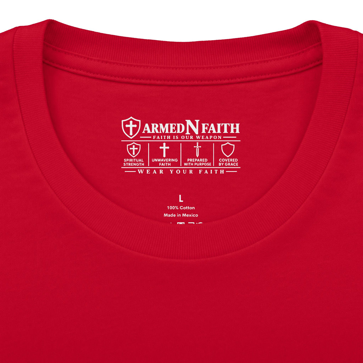 Armed N Faith Thin Blue Line-Crew Tee