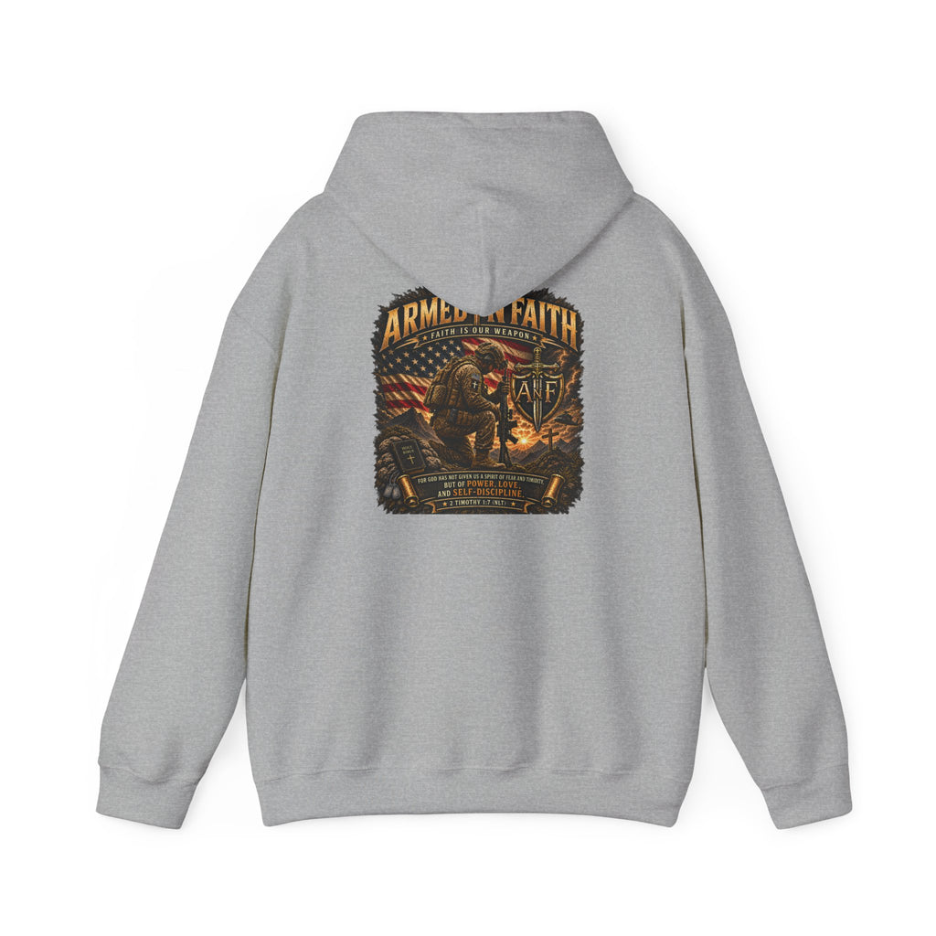 Armed With Faith Hoodie —  Military Pullover