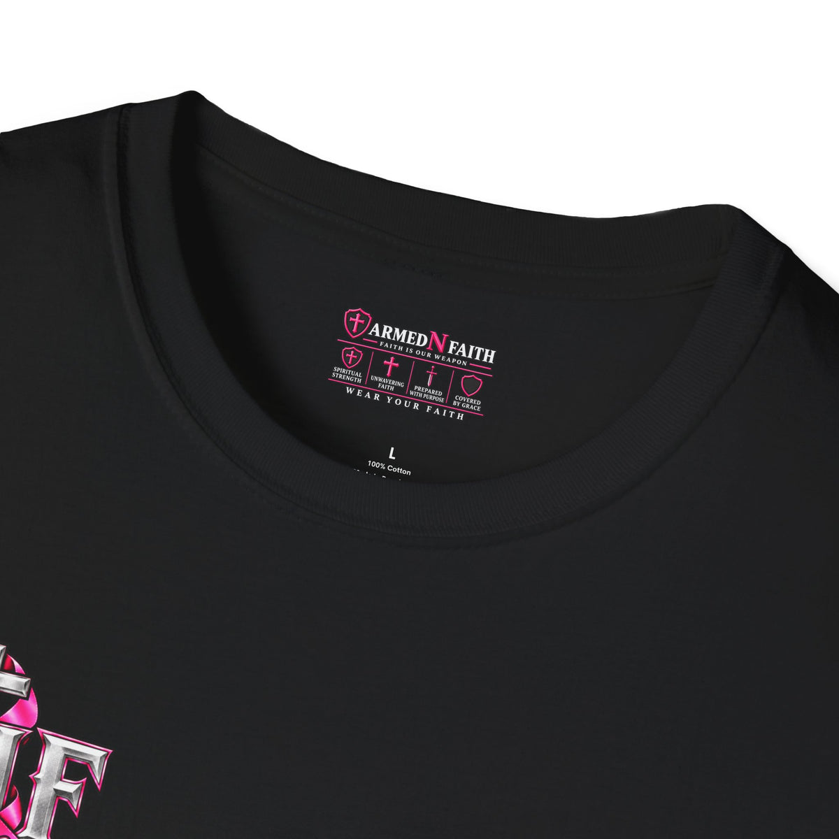 Pink Ribbon Faith T-Shirt | Breast Cancer Awareness
