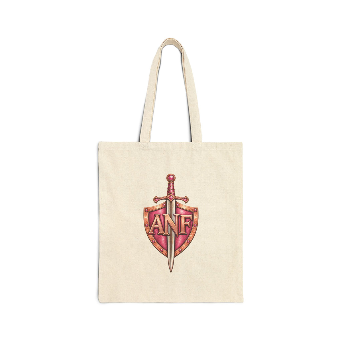 Armed N Faith Monogram Tote Bag — ANF Vintage Crest Canvas Tote
