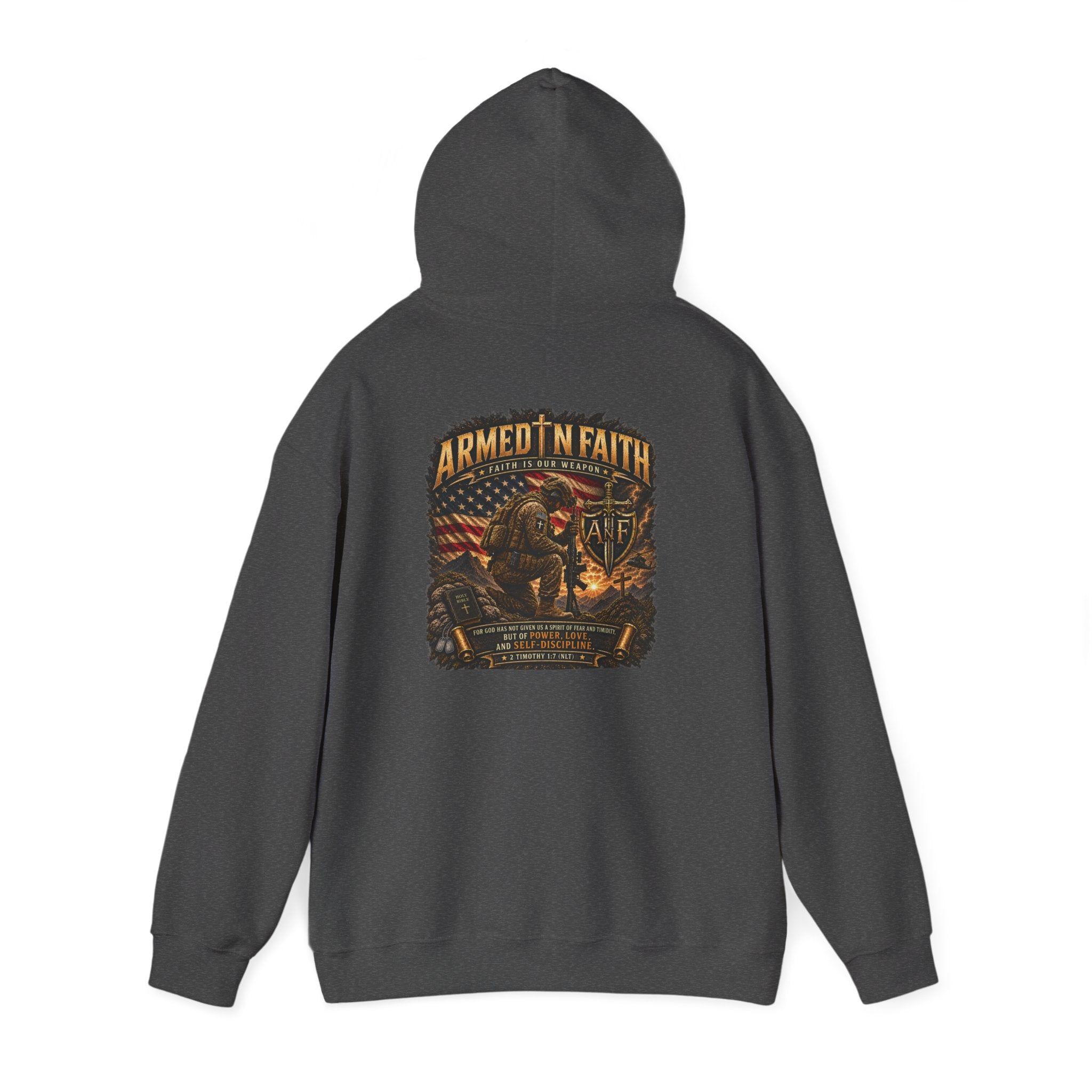 Armed With Faith Hoodie —  Military Pullover