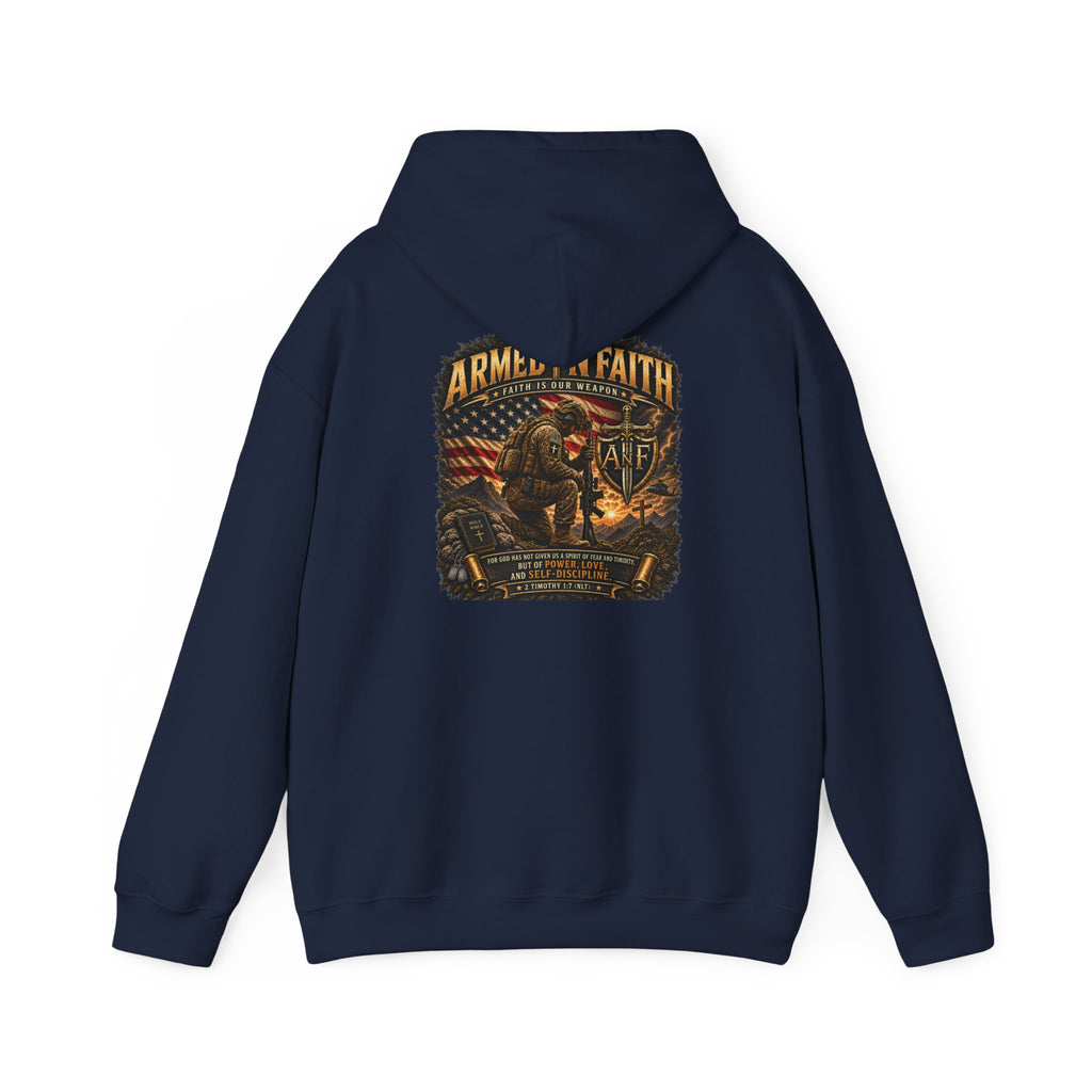 Armed With Faith Hoodie —  Military Pullover
