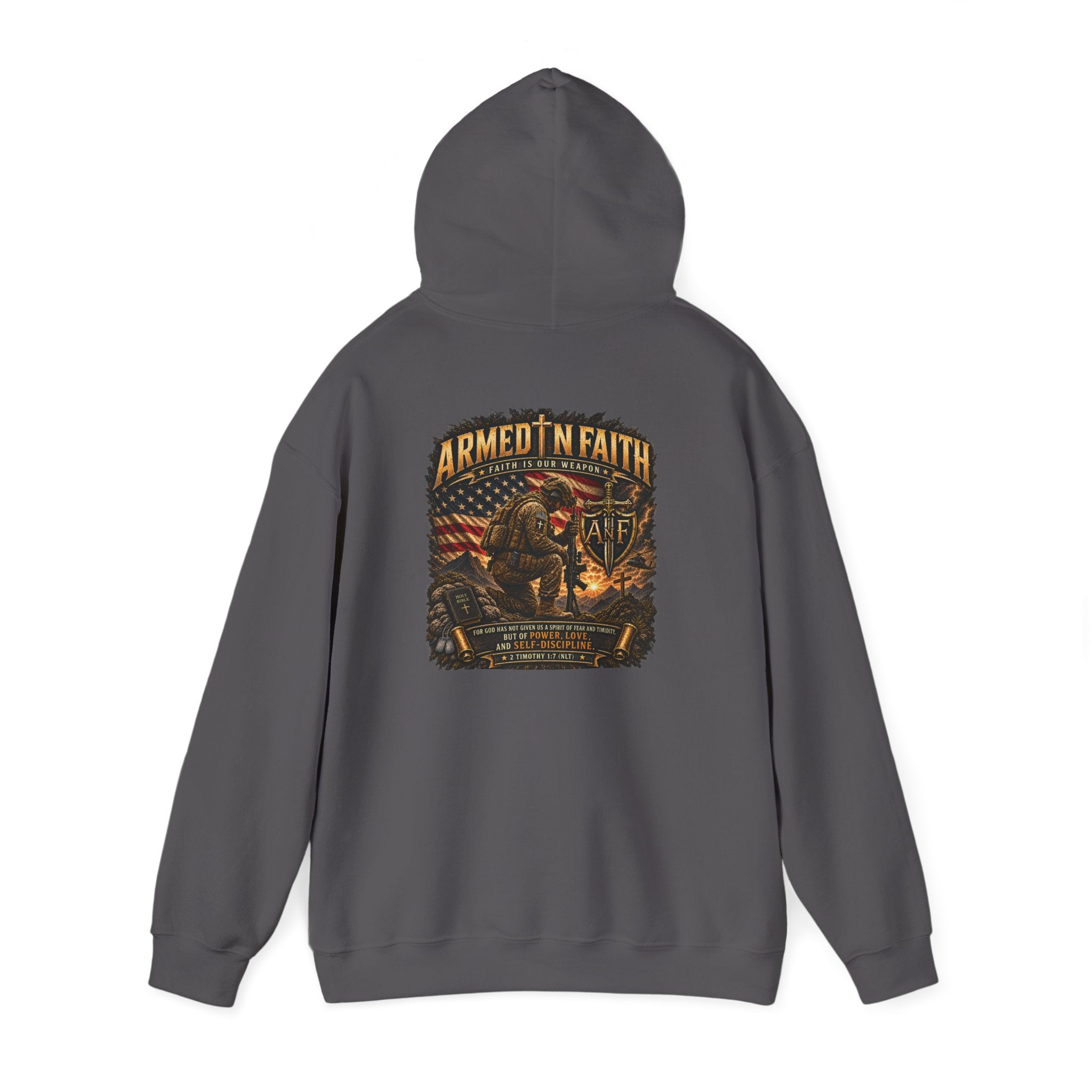 Armed With Faith Hoodie —  Military Pullover