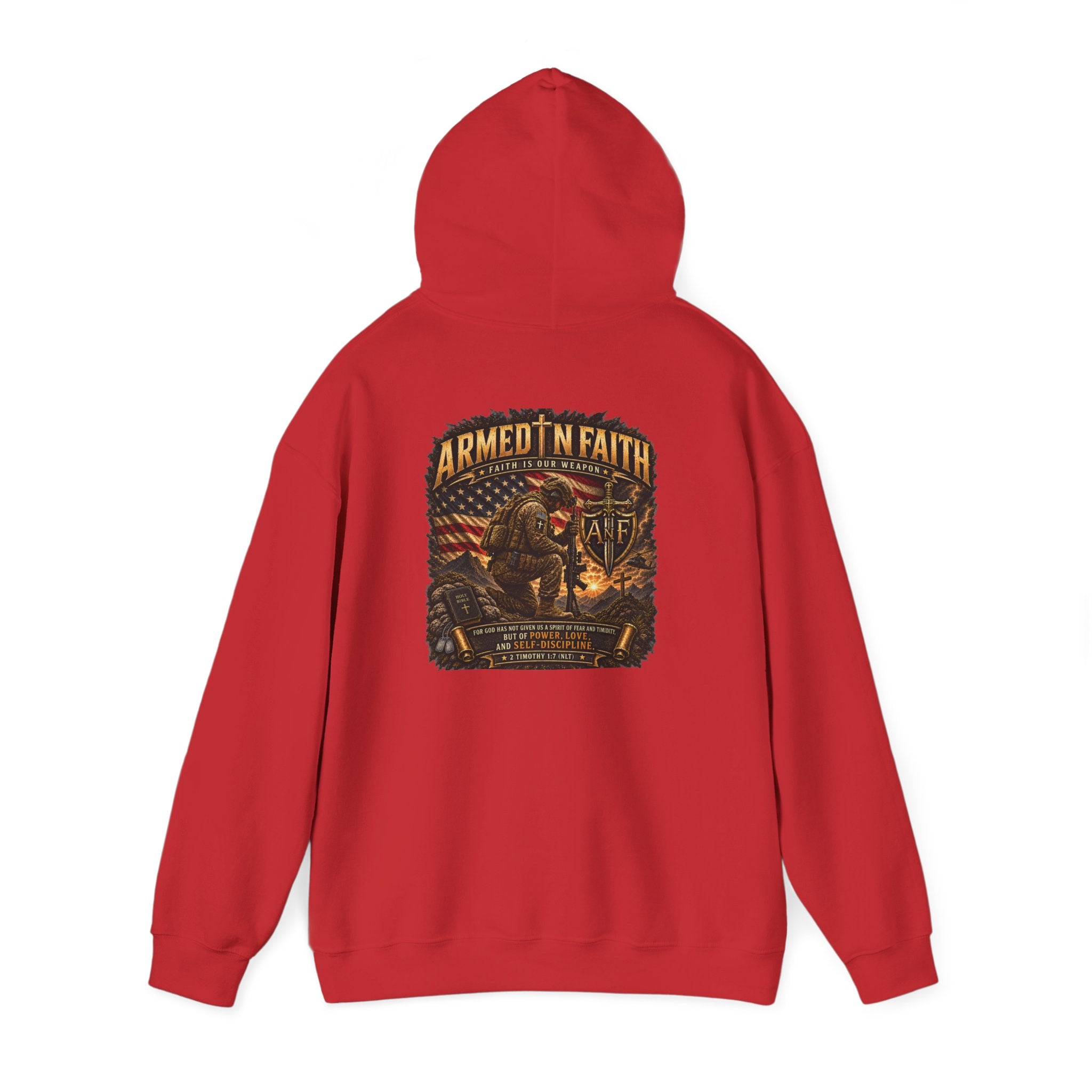 Armed With Faith Hoodie —  Military Pullover