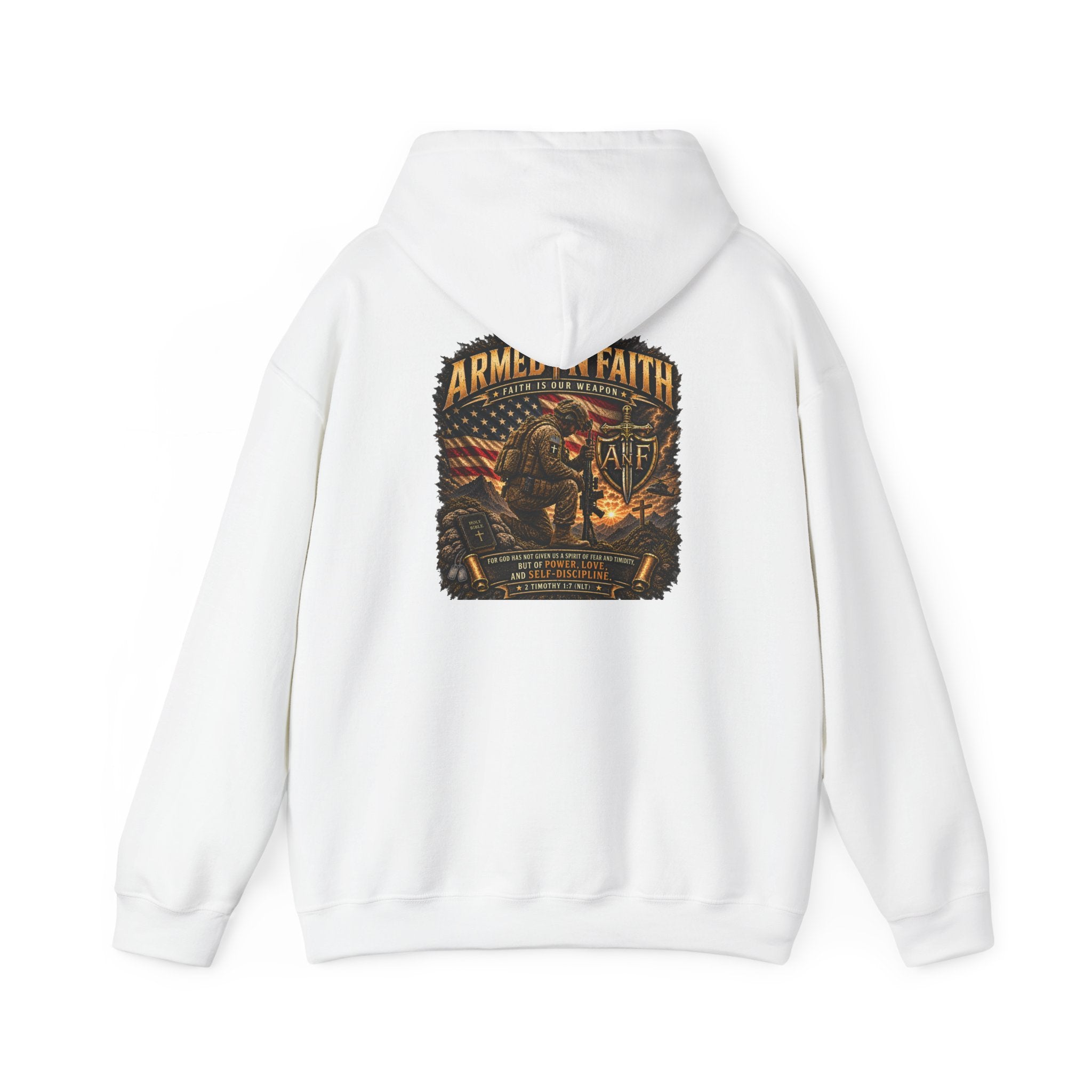 Armed With Faith Hoodie —  Military Pullover