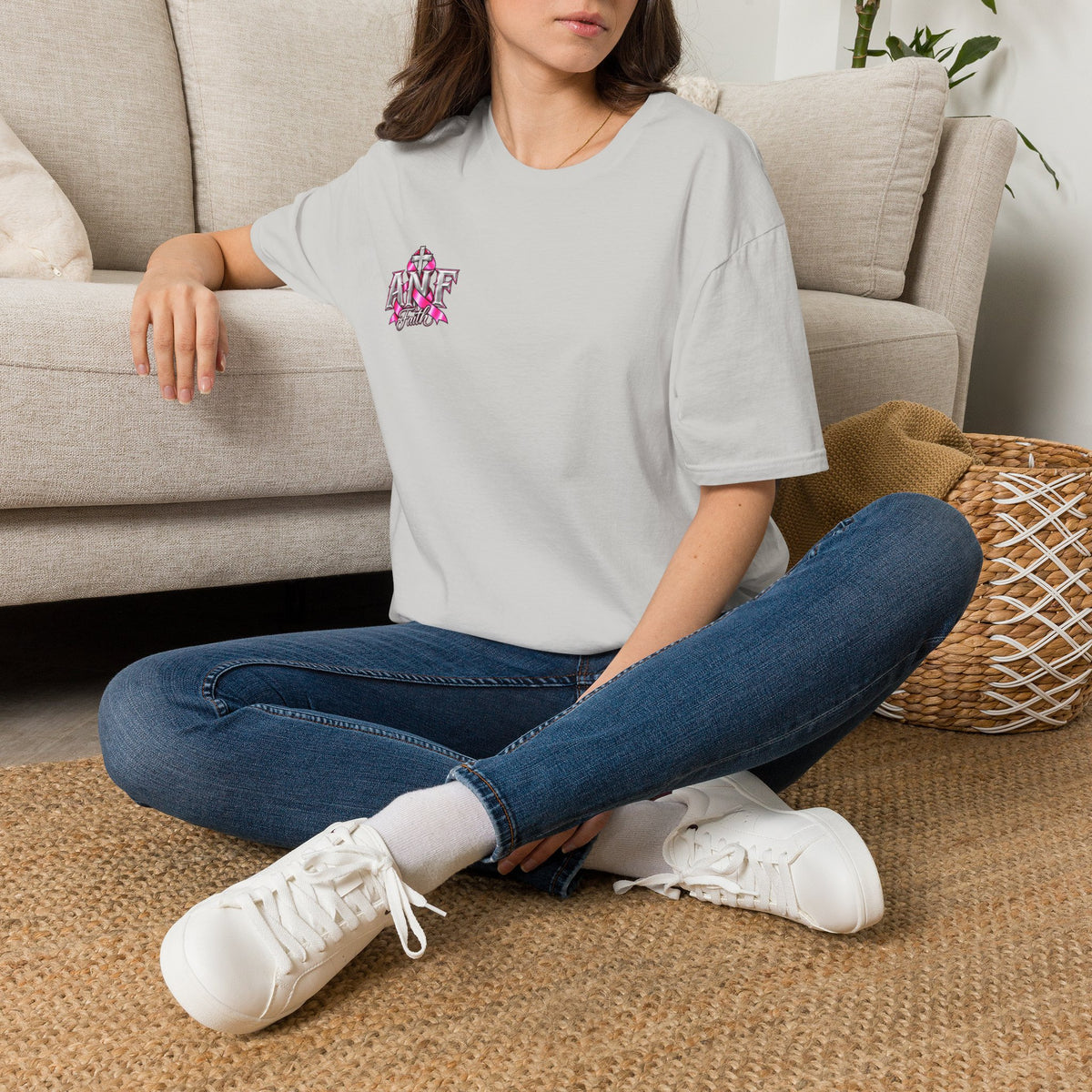 Pink Ribbon Faith T-Shirt | Breast Cancer Awareness