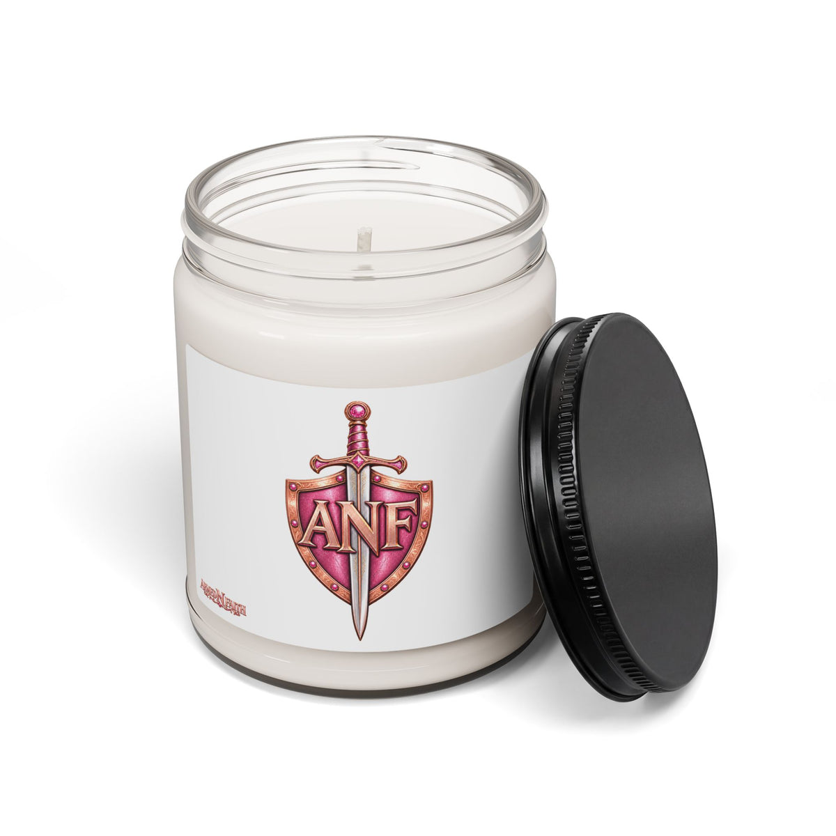 Armed N Faith Monogram Soy Candle —  ANF Initial Candle, 9oz Scented Jar