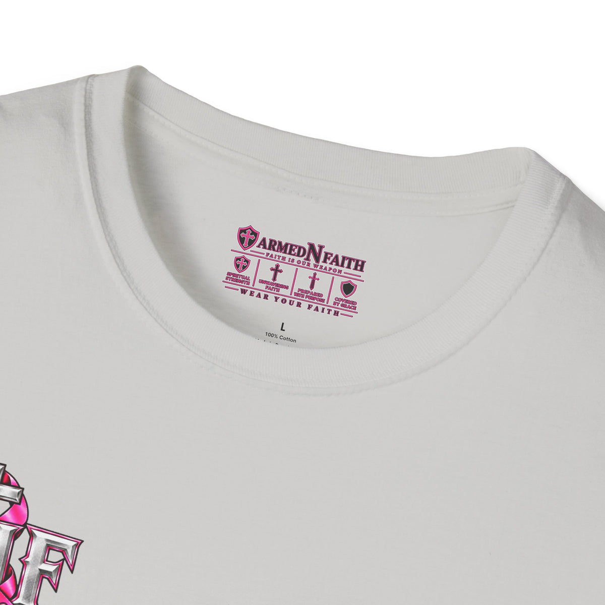 Pink Ribbon Faith T-Shirt | Breast Cancer Awareness