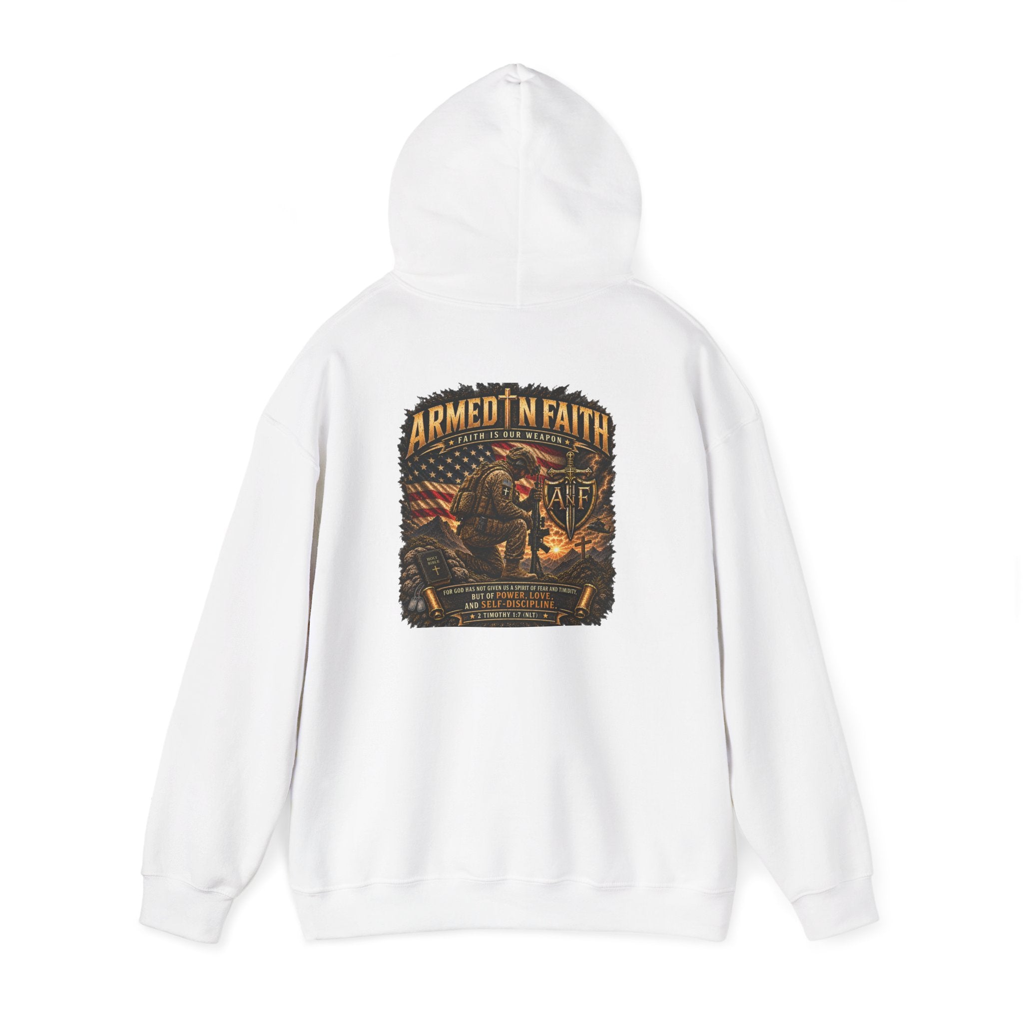 Armed With Faith Hoodie —  Military Pullover