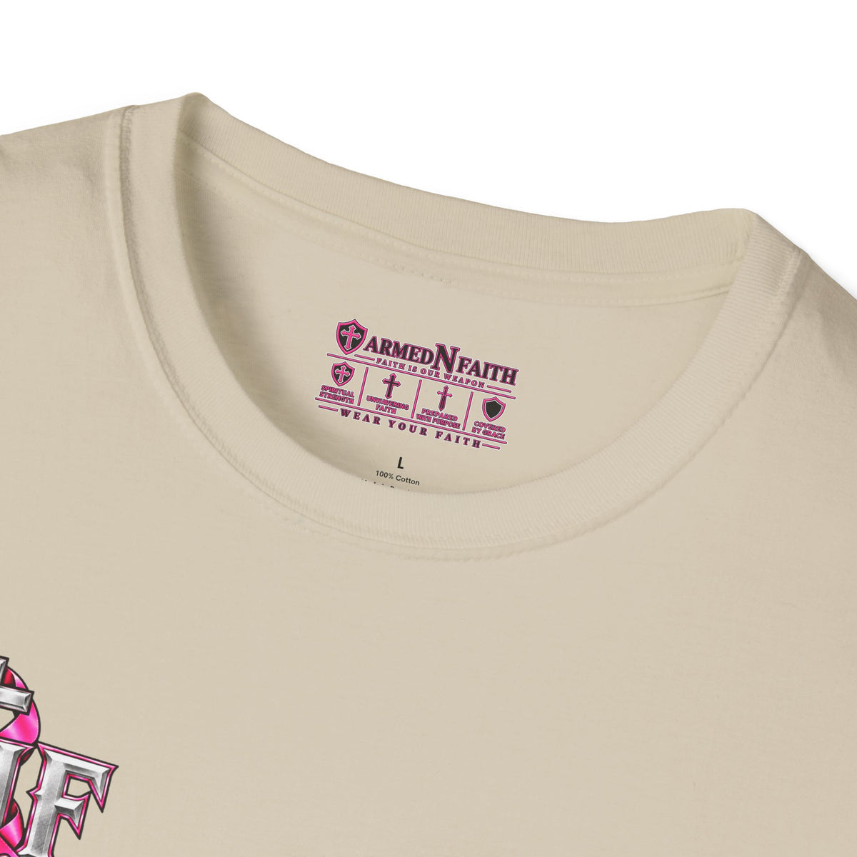 Pink Ribbon Faith T-Shirt | Breast Cancer Awareness