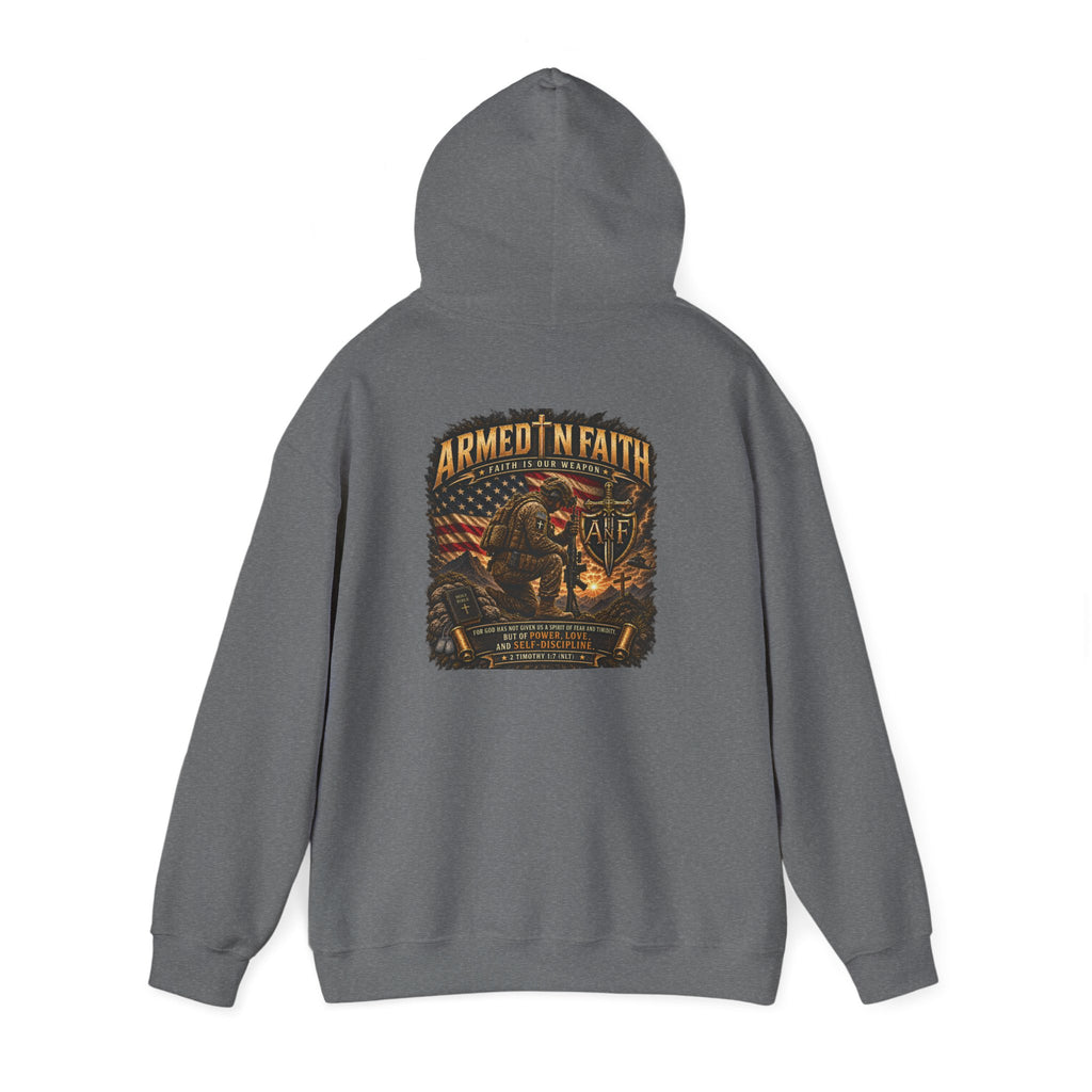 Armed With Faith Hoodie —  Military Pullover