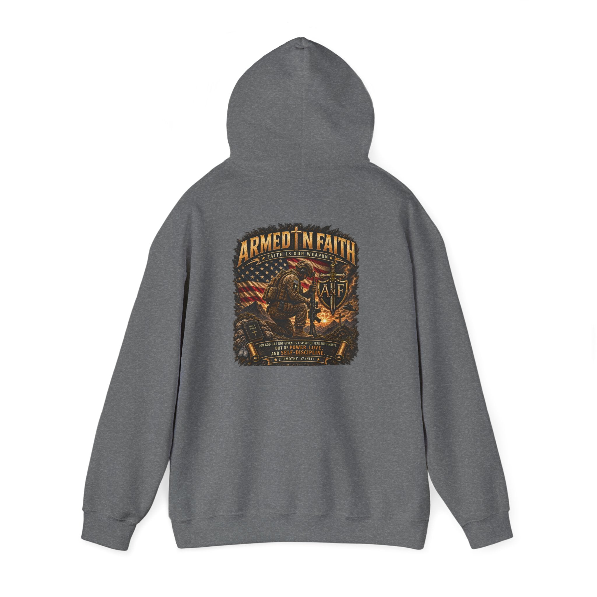 Armed With Faith Hoodie —  Military Pullover