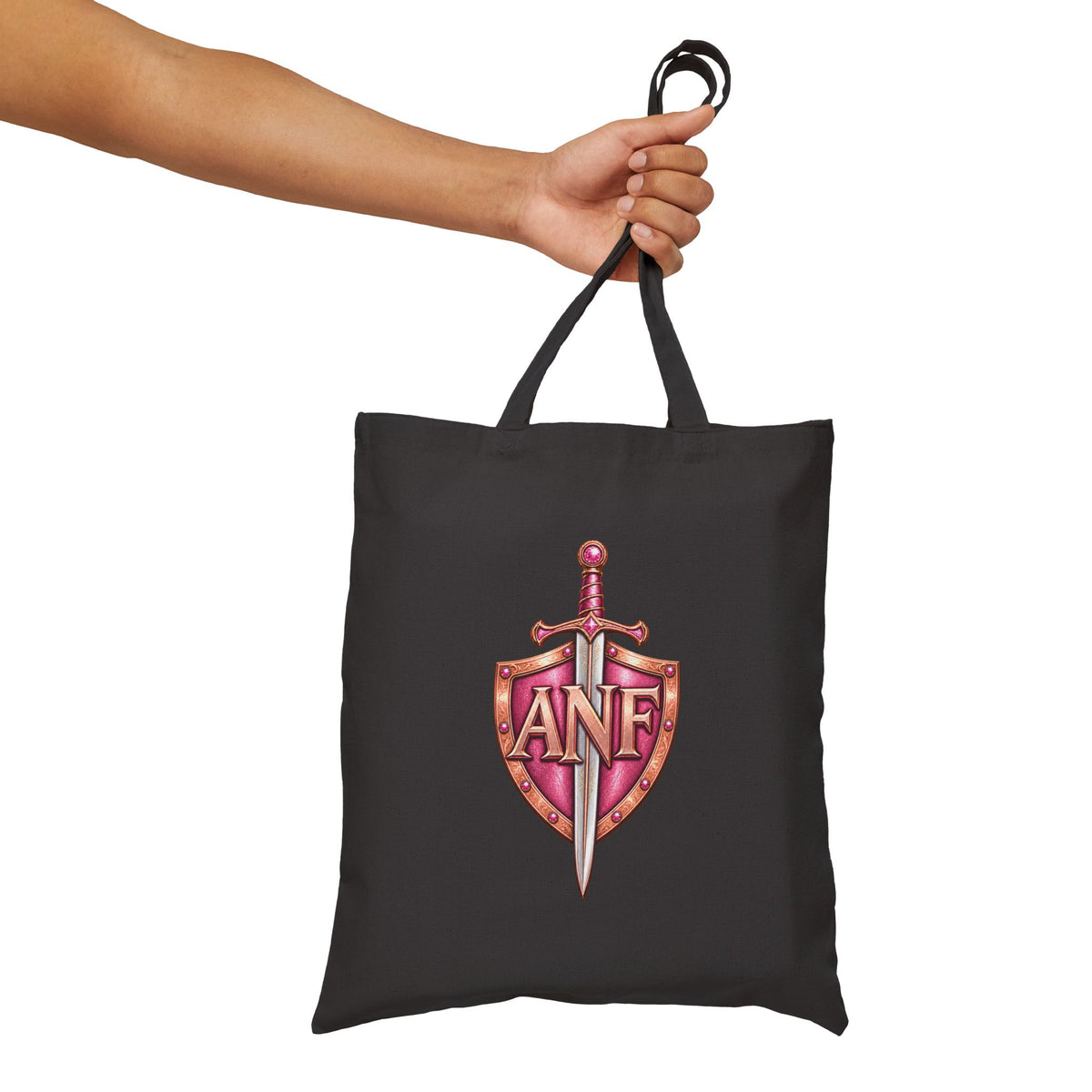 Armed N Faith Monogram Tote Bag — ANF Vintage Crest Canvas Tote