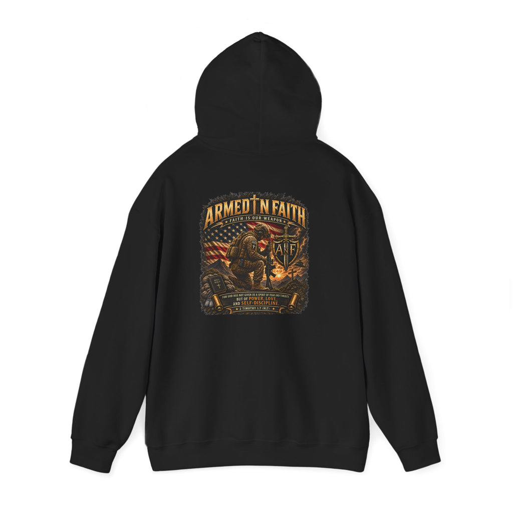 Armed With Faith Hoodie —  Military Pullover